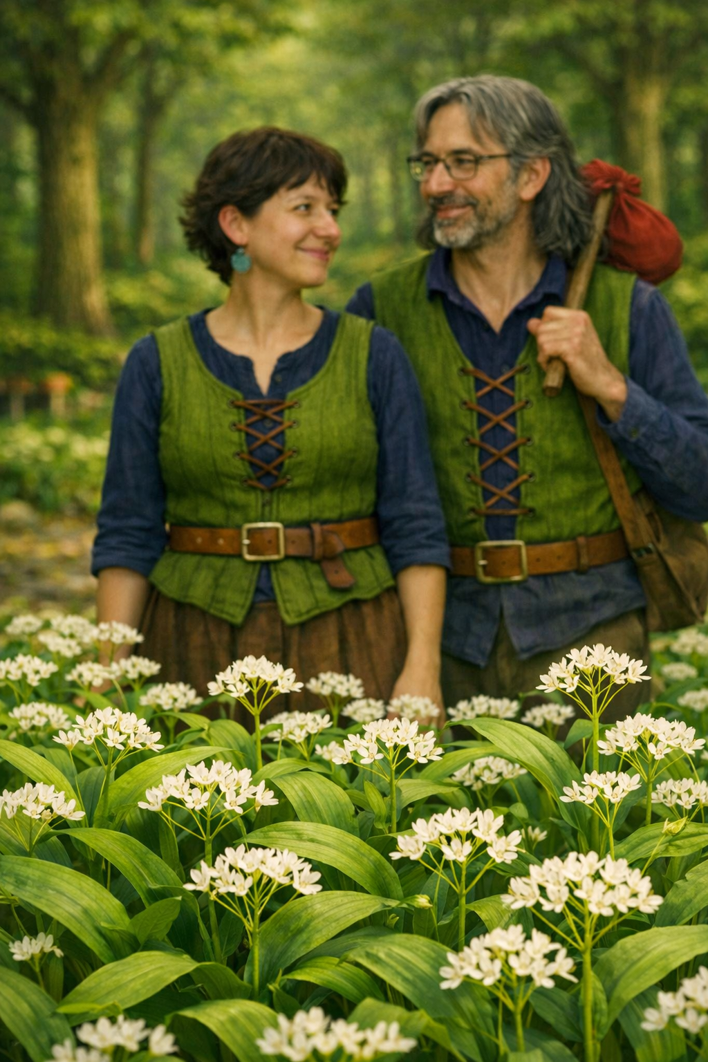 Hans en Grietje in het bos.